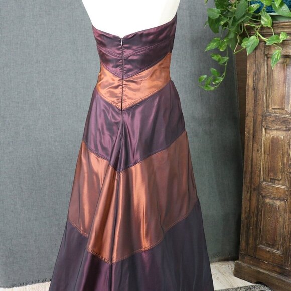 HELEN MORLEY Womens *10 Strapless Bespoke Gown Dress *Altered - Picture 8 of 16